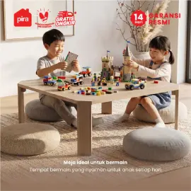 PIRA - TABE CT80 MEJA TAMU / MEJA MAKAN LIPAT LESEHAN / MEJA BELAJAR LIPAT LESEHAN warna PRO OAK - PIRA - foto 7
