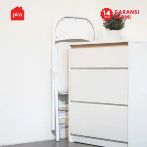 PIRA - SOLO AVA CH45 KURSI LIPAT OUTDOOR / KURSI LIPAT / KURSI CAFE warna WHITE - PIRA - foto 3