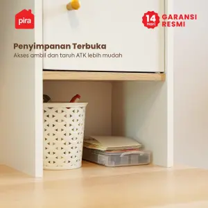 PIRA METROPOLIS - GAKU DK100 MEJA BELAJAR / MEJA KERJA / MEJA KOMPUTER / MEJA KANTOR warna WHITE - PRO OAK - PIRA METROPOLIS - foto 5