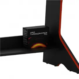 PIRA -  SONIC DK120 MEJA KOMPUTER / MEJA GAMING / MEJA KERJA / MEJA BELAJAR / MEJA KANTOR warna BLACK - RED - PIRA - foto 7