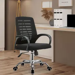 PIRA - POE OC KURSI KERJA / KURSI KANTOR warna BLACK - PIRA WORK - foto 1