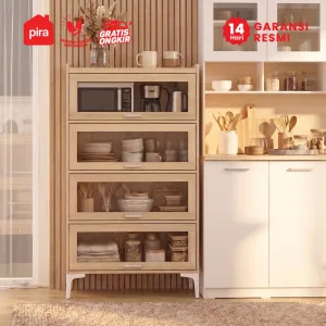 PIRA - NEGI KC80 T5 LEMARI DAPUR / RAK DAPUR / RAK DISPLAY / RAK PAJANGAN / RAK SUSUN SERBAGUNA warna PRO OAK - PIRA - foto 2
