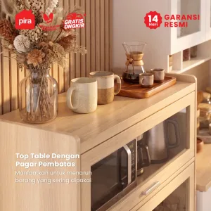 PIRA - NEGI KC80 T5 LEMARI DAPUR / RAK DAPUR / RAK DISPLAY / RAK PAJANGAN / RAK SUSUN SERBAGUNA warna PRO OAK - PIRA - foto 3