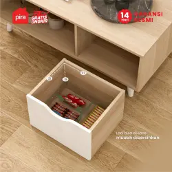 PIRA METROPOLIS -  FUJI CT80 MEJA TAMU / MEJA RUANG TAMU warna PRO OAK - WHITE - PIRA METROPOLIS - foto 4
