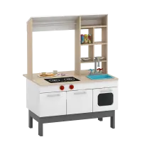 PIRA KIDS - MAGU SHOP PP PRETEND PLAY KANTIN / MARKET BOOTH / GEROBAK WARUNG MAINAN ANAK warna PRO OAK - WHITE SM - PIRA KIDS - foto 7
