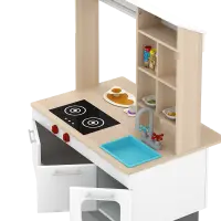 PIRA KIDS - MAGU SHOP PP PRETEND PLAY KANTIN / MARKET BOOTH / GEROBAK WARUNG MAINAN ANAK warna PRO OAK - WHITE SM - PIRA KIDS - foto 10