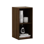 PIRA METROPOLIS - HAKO SU 2X1 RAK 2 SUSUN / RAK SUSUN SERBAGUNA / RAK BUKU warna BROWN WALNUT - PIRA METROPOLIS - foto 3