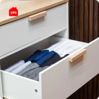 PIRA METROPOLIS -  BEN CH3+3 LEMARI LACI 3+3 SUSUN / KABINET warna PRO OAK - WHITE - PIRA METROPOLIS - foto 10