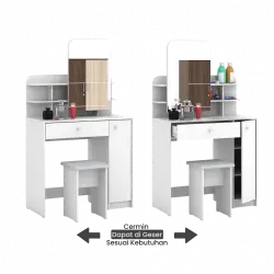 PIRA METROPOLIS - SECHA DS80 MEJA RIAS warna WHITE - METROPOLIS - foto 3