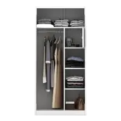 PIRA - CATTA 90 MWDSL LEMARI PAKAIAN BESI SLIDING / PINTU GESER warna LIGHT MARBLE - PIRA - foto 6