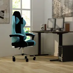 PIRA -  X-WING GC KURSI GAMING DENGAN SANDARAN KAKI DAN FITUR MASSAGE / PIJAT warna BLACK-TURQUOISE - PIRA - foto 1