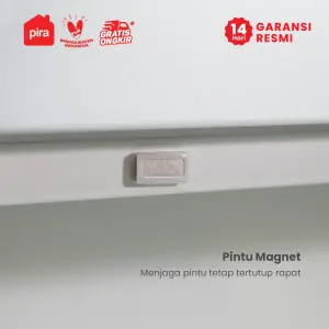 PIRA - GION AVA MSR 80T3 RAK SEPATU BESI / LEMARI SEPATU / RAK SEPATU SUSUN TERTUTUP warna WHITE - PIRA - foto 8