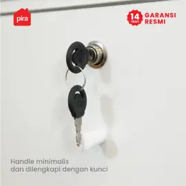 PIRA METROPOLIS -  YONA 5P 2DR LEMARI PAKAIAN 5 PINTU DENGAN 2 LACI warna WHITE - PRO OAK - PIRA METROPOLIS - foto 14