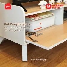 PIRA METROPOLIS OX -  SOJA TV81 S MEJA TV / RAK TV warna WHITE - PRO OAK - PIRA METROPOLIS OX - foto 3