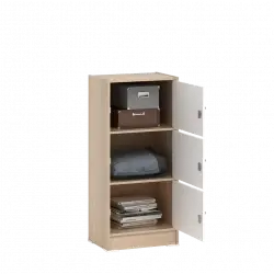 PIRA METROPOLIS OX - ARUNA RSG 3 RAK SERBAGUNA / RAK SUSUN 3 PINTU warna PRO OAK - WHITE - PIRA METROPOLIS OX - foto 4
