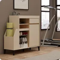 PIRA -  ATLETA SS100 TEMPAT PENYIMPANAN ALAT OLAHRAGA / BUFET warna LIGHT TAUPE - YELLOW OAK - PIRA - foto 2