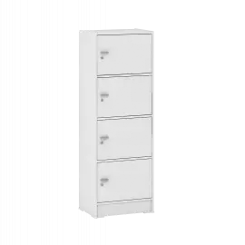PIRA METROPOLIS OX - ARUNA RSG 4 RAK SERBAGUNA / RAK SUSUN 4 PINTU warna WHITE - PIRA METROPOLIS OX - foto 3