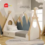 PIRA KIDS - BOHO BD100 TEMPAT TIDUR ANAK / DIVAN ANAK warna PRO OAK - WHITE SM - WHITE VN - GREY VN - PIRA KIDS - foto 3