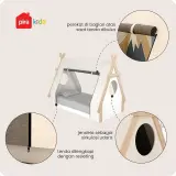 PIRA KIDS - BOHO BD100 TEMPAT TIDUR ANAK / DIVAN ANAK warna PRO OAK - WHITE SM - WHITE VN - GREY VN - PIRA KIDS - foto 4