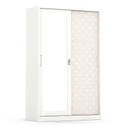 PIRA BAVARIAN - WURF 120 MWDSL LEMARI PAKAIAN BESI SLIDING / PINTU GESER warna WHITE CLAY - BAVARIAN - foto 3