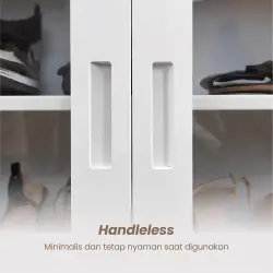 PIRA - BOLT MSR DR RAK SEPATU / LEMARI SEPATU BESI / RAK BESI SERBAGUNA warna WHITE - PIRA - foto 5
