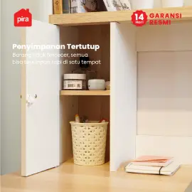 PIRA METROPOLIS -  GAKU DK120 MEJA BELAJAR / MEJA KERJA / MEJA KOMPUTER / MEJA KANTOR warna WHITE - PRO OAK - PIRA METROPOLIS - foto 3