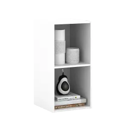 PIRA METROPOLIS -  HAKO SU 2X1 RAK 2 SUSUN / RAK SUSUN SERBAGUNA / RAK BUKU warna WHITE - PIRA METROPOLIS - foto 3