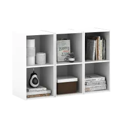 PIRA METROPOLIS -  HAKO SU 2X1 RAK 2 SUSUN / RAK SUSUN SERBAGUNA / RAK BUKU warna WHITE - PIRA METROPOLIS - foto 5