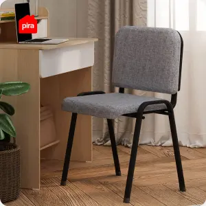 PIRA WORK - BOBA VC KURSI MEETING / KURSI SUSUN / KURSI HADAP / KURSI KANTOR / KURSI KERJA / ISO CHAIR warna DARK GREY - PIRA WORK - foto 2