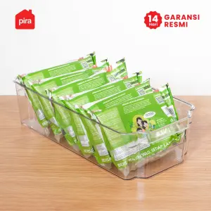 PIRA HOME - SHITA FRD S RAK PENYIMPANAN SERBAGUNA / KOTAK PENYIMPANAN MAKAN MINUMAN BENING / ORGANIZER BOX TRANSPARAN warna CLEAR - PIRA HOME - foto 1