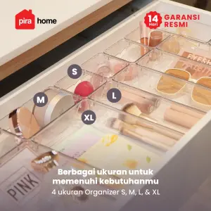 PIRA HOME -  SHITA DRAWER7 PO ORGANIZER LACI BENING / SEKAT LACI TRANSPARAN ISI 7 PCS warna CLEAR - PIRA HOME - foto 7
