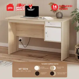 PIRA METROPOLIS - MT 122 N MEJA KERJA / KANTOR warna SONOMA OAK - WHITE - METROPOLIS - foto 1