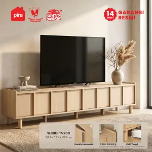 PIRA -  SHIBUI TV200 MEJA TV / RAK TV / LEMARI TV / KABINET TV warna PRO OAK - PIRA - foto 1
