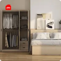PIRA METROPOLIS -  YORK 3P 2DR LEMARI PAKAIAN 3 PINTU DENGAN 2 LACI warna PRO OAK - PIRA METROPOLIS - foto 4