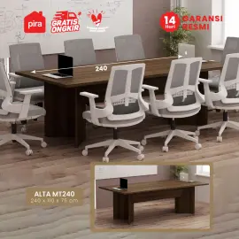 PIRA BAVARIAN - ALTA MT240 MEJA MEETING / MEJA RAPAT warna BROWN WALNUT - BAVARIAN - foto 1