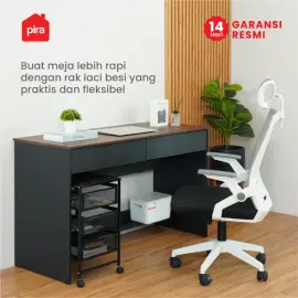 PIRA METROPOLIS - ALVA MCH3 RAK LACI BESI / DRAWER PENYIMPANAN BESI / RAK SUSUN BESI / LACI DOKUMEN warna BLACK - PIRA METROPOLIS - foto 6