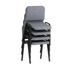 PIRA WORK - BOBA VC KURSI MEETING / KURSI SUSUN / KURSI HADAP / KURSI KANTOR / KURSI KERJA / ISO CHAIR warna DARK GREY - PIRA WORK - foto 7