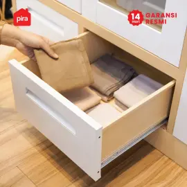 PIRA -  ASHTON 5P FGD MWD LEMARI PAKAIAN BESI 5 PINTU DENGAN LACI DAN LED warna LIGHT ASH - WHITE - PIRA - foto 11