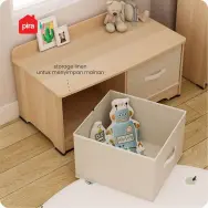 PIRA KIDS - WOODY SB80 TEMPAT PENYIMPANAN MAINAN ANAK warna PRO OAK - PIRA KIDS - foto 3