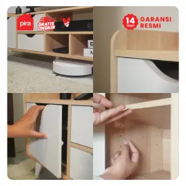 PIRA METROPOLIS OX - FUJI TV180 MEJA TV / RAK TV / LEMARI TV warna PRO OAK - WHITE - PIRA METROPOLIS OX - foto 4