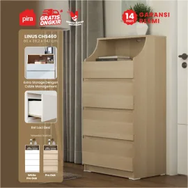 PIRA -  LINUS CHS460 LEMARI LACI / LEMARI SUSUN / DRAWER warna PRO OAK - PIRA - foto 1