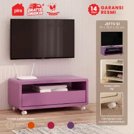 PIRA OX - JEFTV S1 MEJA TV/RAK TV warna PURPLE - PIRA OX - foto 1