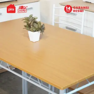 PIRA METROPOLIS - STELLA DTS MEJA MAKAN SET DENGAN 4 KURSI warna LIGHT WALNUT - WHITE - PIRA METROPOLIS - foto 2