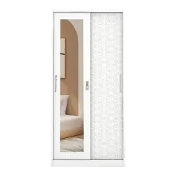 PIRA METROPOLIS -  VILO 90 A MWDSL LEMARI PAKAIAN BESI SLIDING / PINTU GESER warna WHITE - METROPOLIS - foto 5