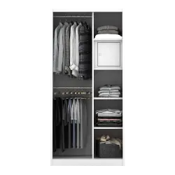 PIRA METROPOLIS -  VILO 90 A MWDSL LEMARI PAKAIAN BESI SLIDING / PINTU GESER warna WHITE - METROPOLIS - foto 8