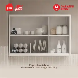 PIRA - VOSH 120 MKCWU KITCHEN SET / RAK DAPUR BESI / LEMARI DAPUR BESI / RAK DAPUR warna WHITE - PIRA - foto 4