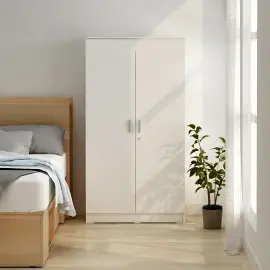 PIRA METROPOLIS OX -  ARUNA 2PM LEMARI PAKAIAN MEDIUM 2 PINTU warna WHITE - PIRA METROPOLIS OX - foto 8
