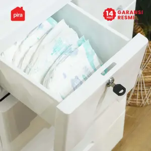 PIRA METROPOLIS - KAO PCH5+2 LEMARI LACI PLASTIK / LEMARI PLASTIK / DRAWER PLASTIK / LEMARI BAYI / LEMARI PAKAIAN ANAK warna WHITE - PIRA METROPOLIS - foto 18