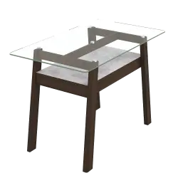 PIRA - NOBBEY DT120 MEJA MAKAN warna BROWN WALNUT - PIRA - foto 7