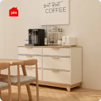 PIRA METROPOLIS -  BEN CH3+3 LEMARI LACI 3+3 SUSUN / KABINET warna PRO OAK - WHITE - PIRA METROPOLIS - foto 5